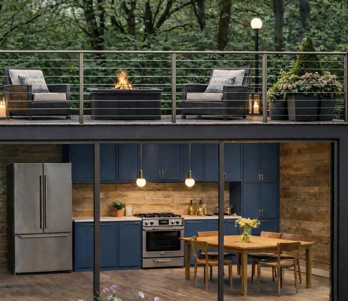 Terrace over kitchen