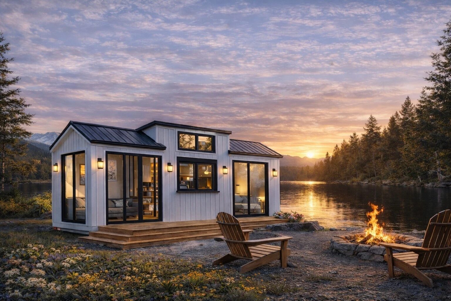 Amish Cozy Cabins tiny home exterior