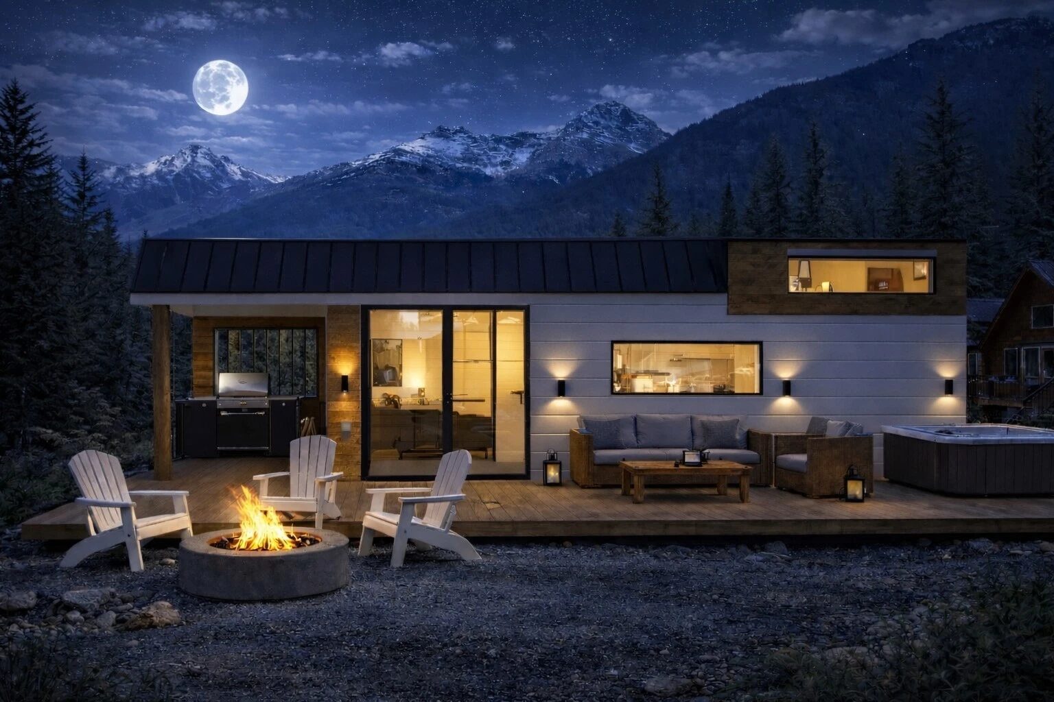 Evening exterior