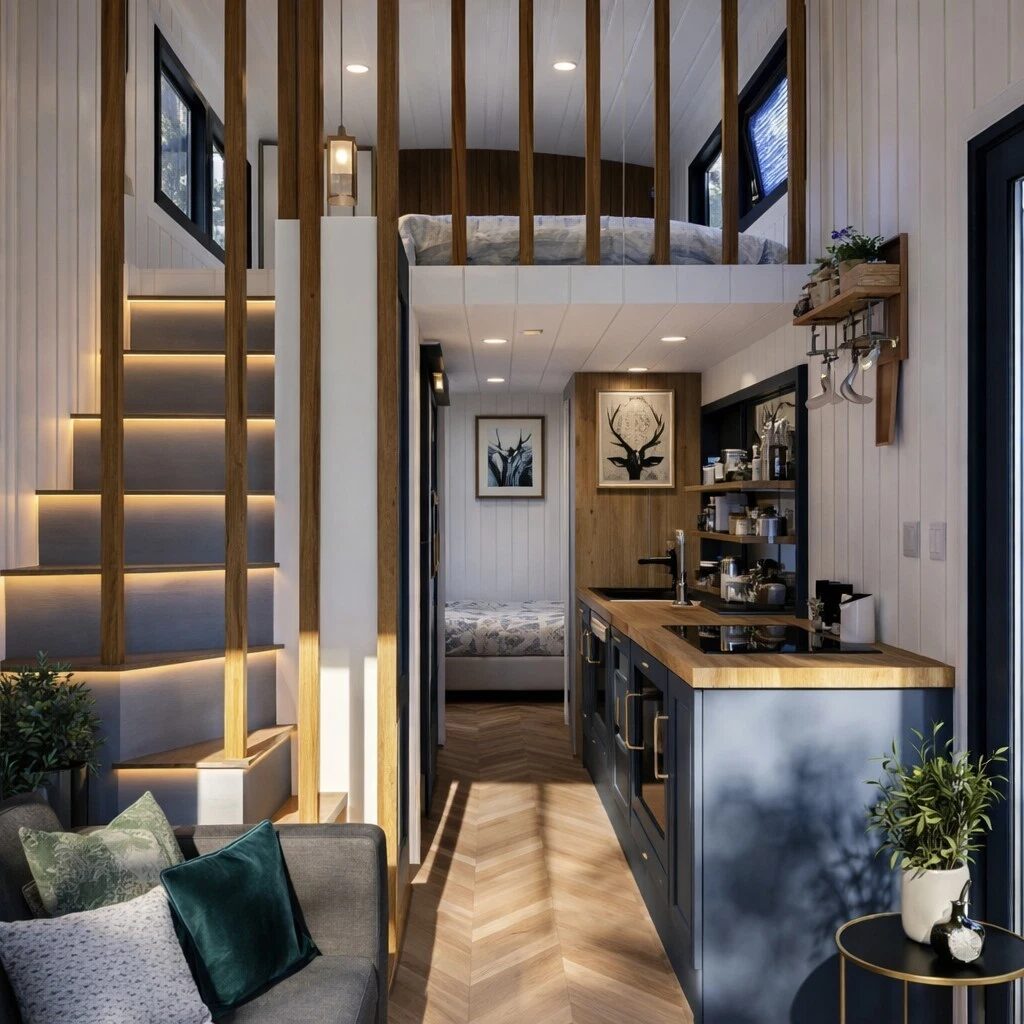 Living area and loft